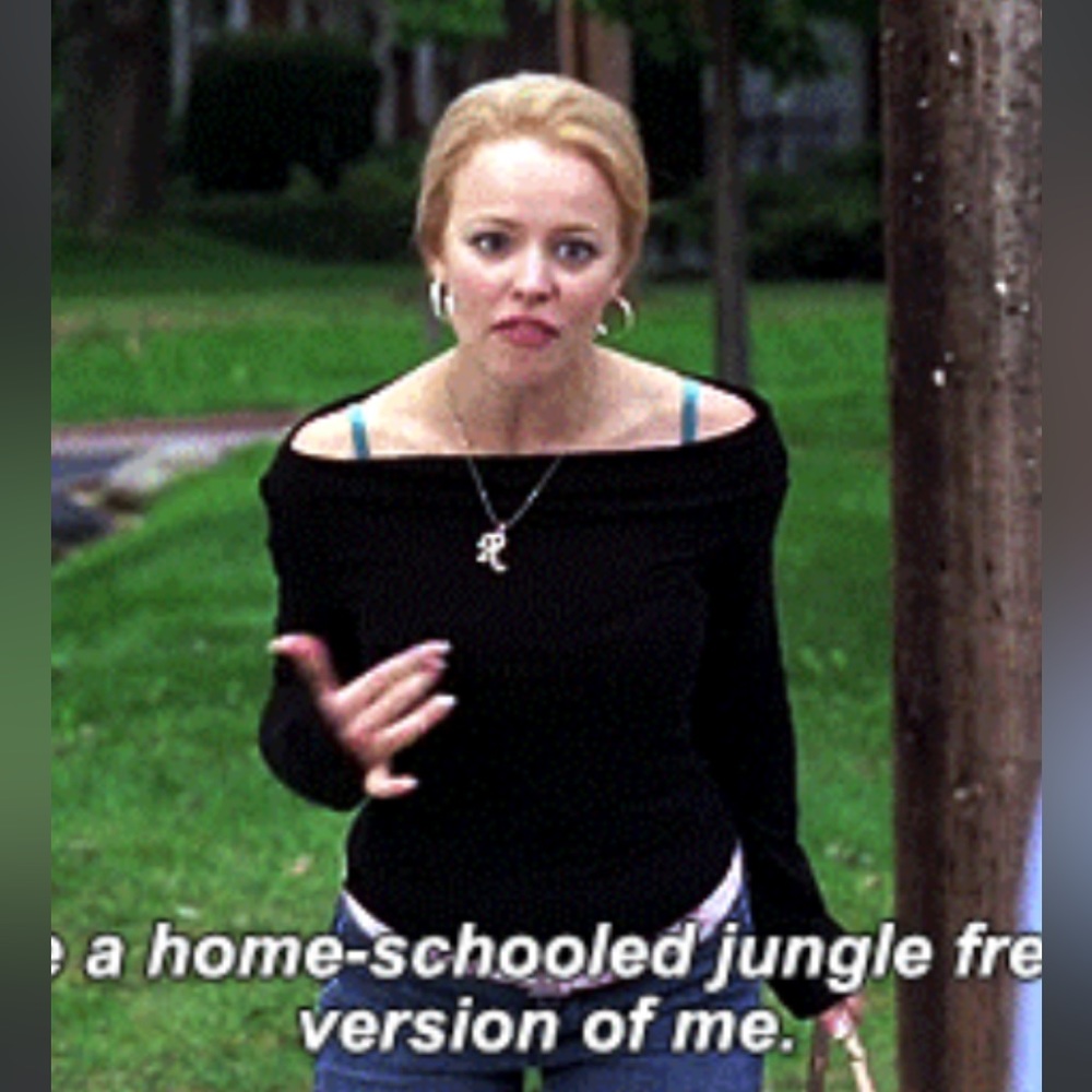Black around the shoulder top from mean girls